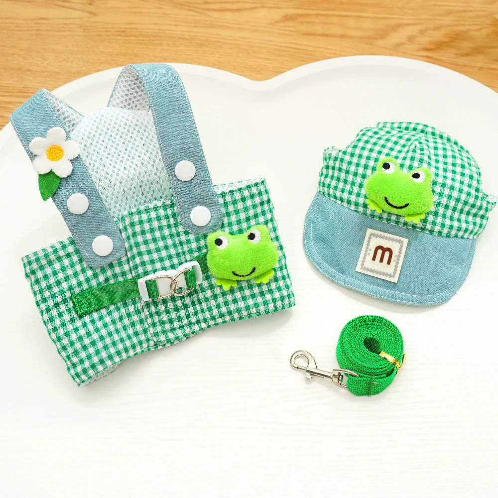 3-in-1 Pet Harness Set with Sun Hat & Leash - Image 13
