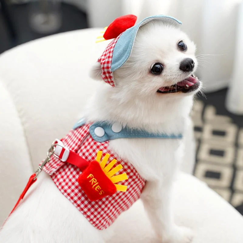 3-in-1 Pet Harness Set with Sun Hat & Leash - Image 3