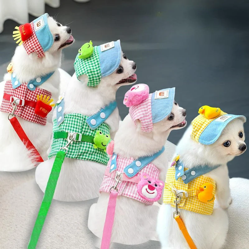 3-in-1 Pet Harness Set with Sun Hat & Leash - Image 4