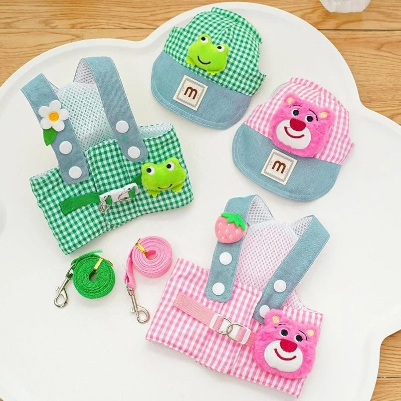 3-in-1 Pet Harness Set with Sun Hat & Leash - Image 5