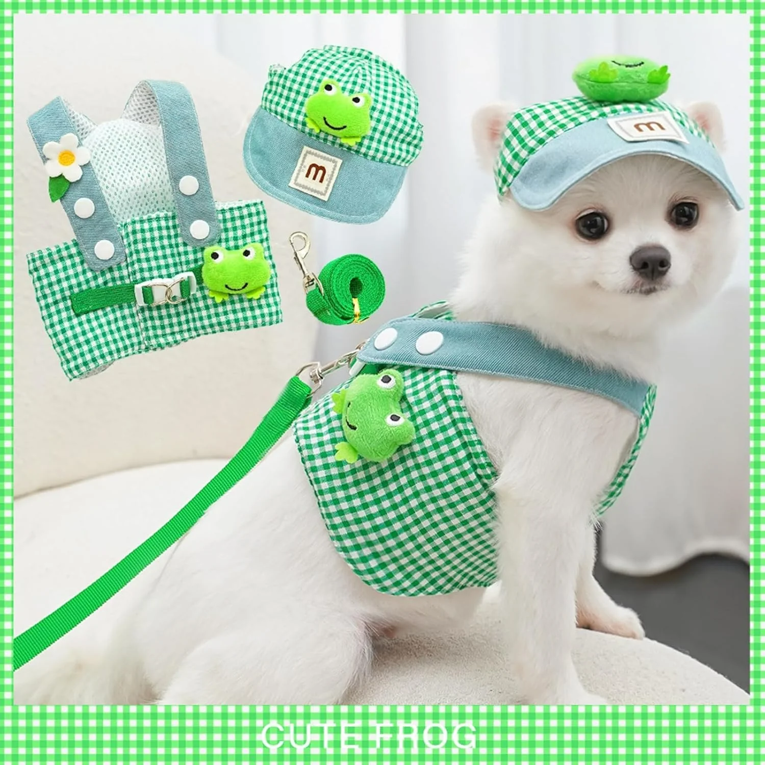 3-in-1 Pet Harness Set with Sun Hat & Leash - Image 7