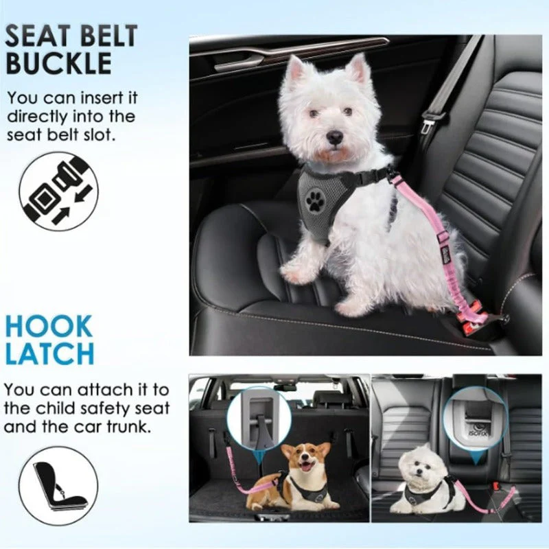 Adjustable Dog Car Seat Belt - Image 2