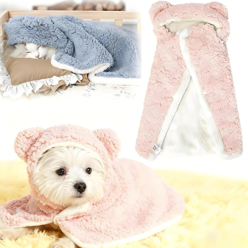 Bear-Ear Pet Cloak Blanket - Image 16