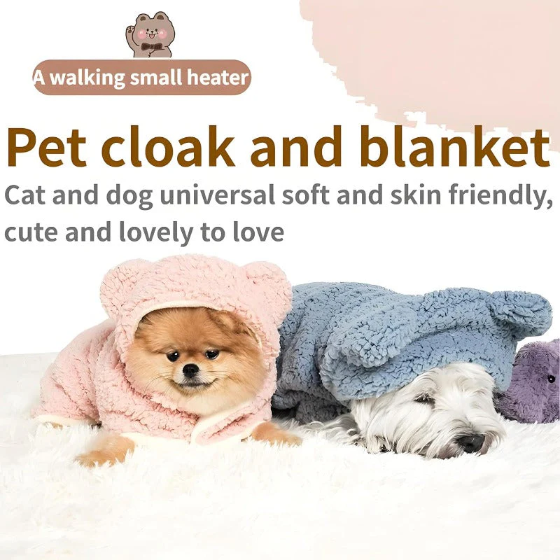 Bear-Ear Pet Cloak Blanket - Image 3