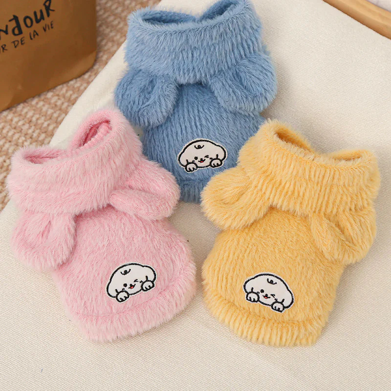 Cartoon Fleece Pet Hoodie
