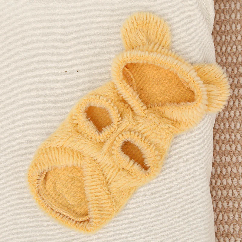 Cartoon Fleece Pet Hoodie - Image 4