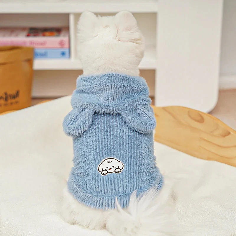 Cartoon Fleece Pet Hoodie - Image 5