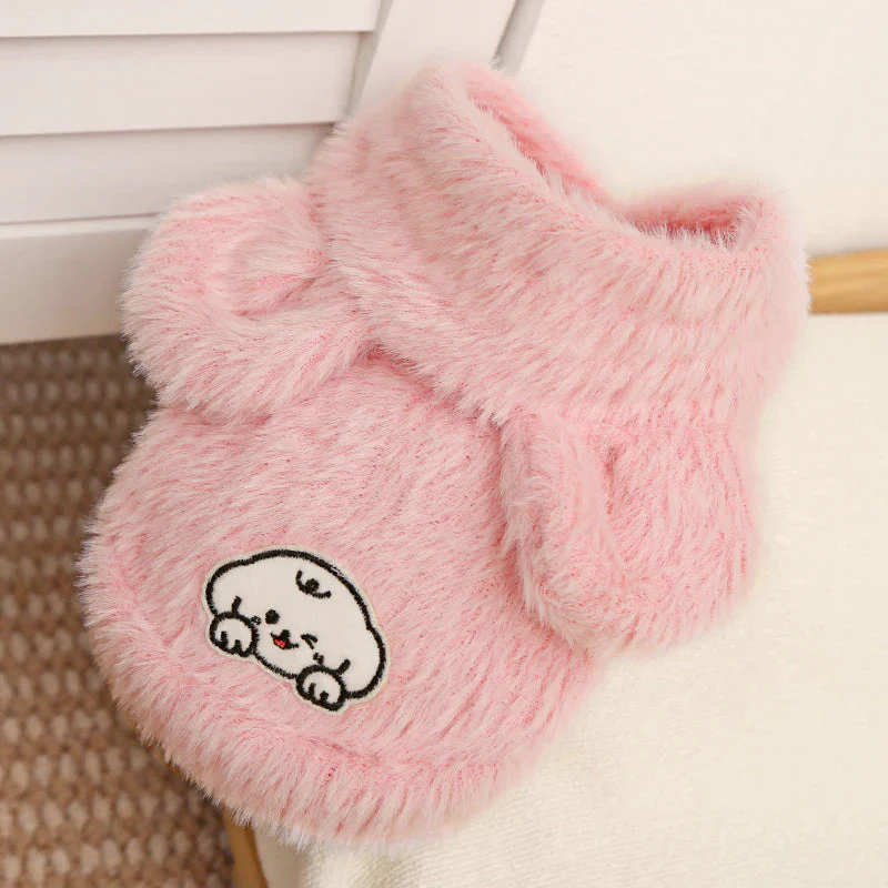 Cartoon Fleece Pet Hoodie - Image 9