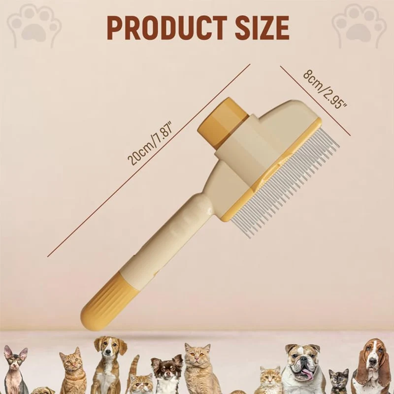 🔥Self-cleaning Pet Flea Comb Grooming Brush - Image 11