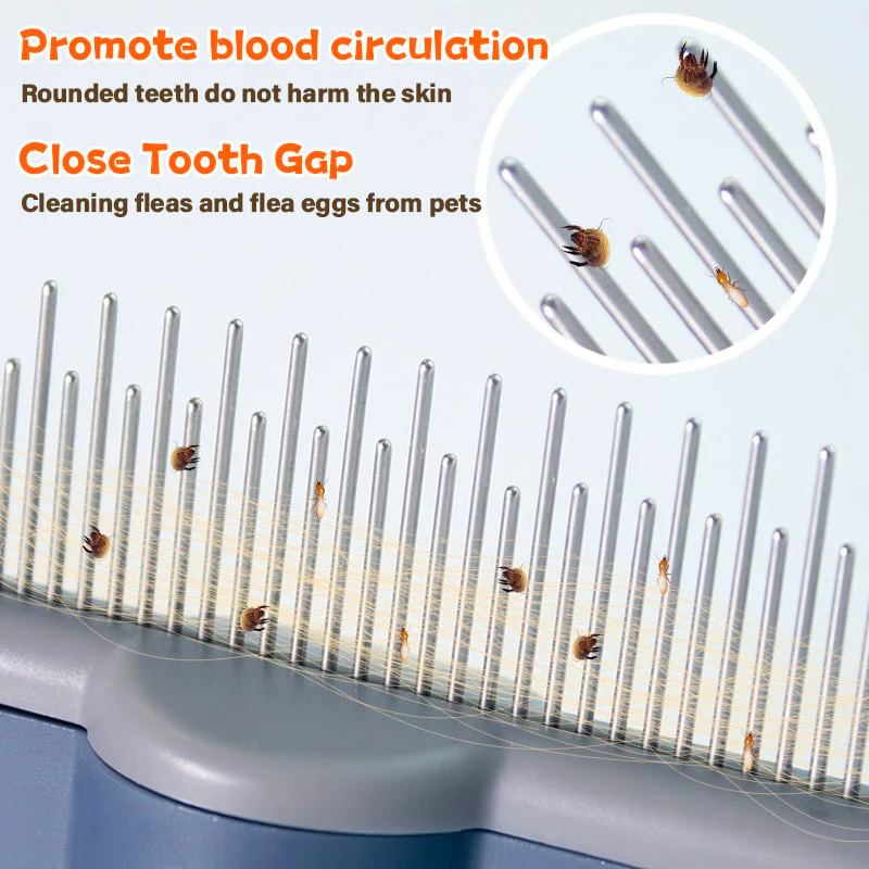 🔥Self-cleaning Pet Flea Comb Grooming Brush - Image 3