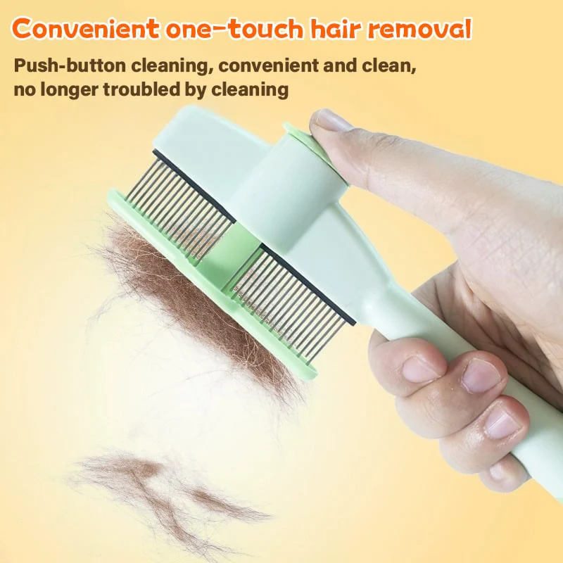 🔥Self-cleaning Pet Flea Comb Grooming Brush - Image 4