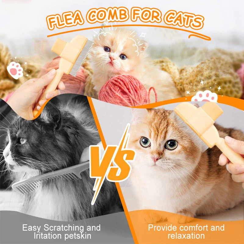 🔥Self-cleaning Pet Flea Comb Grooming Brush - Image 5