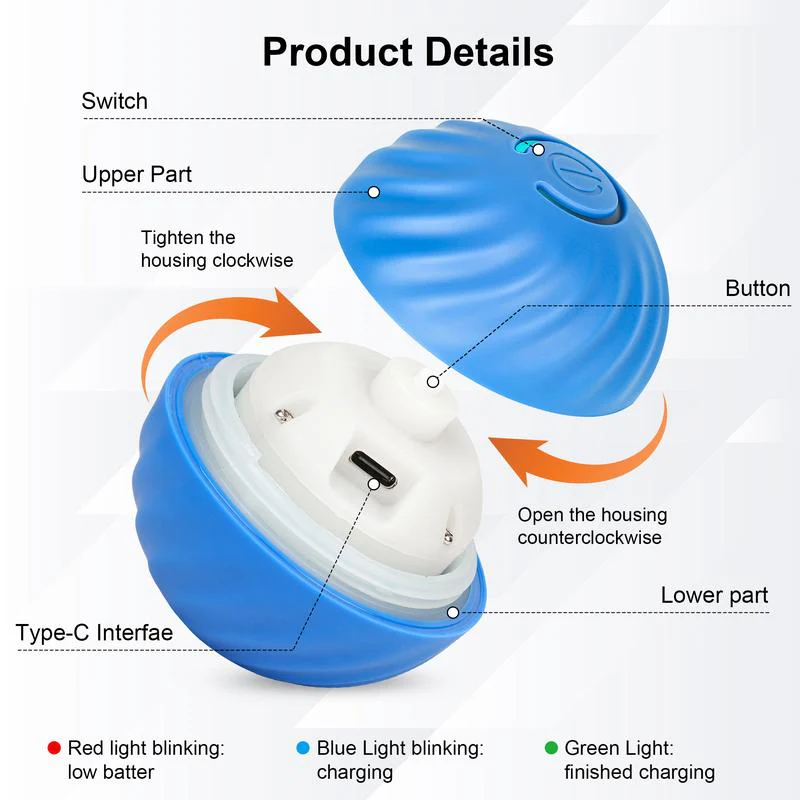 Electric Rolling Pet Toy Ball - Image 4
