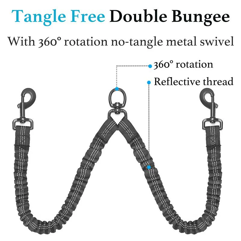 Heavy Duty Dog Leash with Shock Absorbing Bungee - Image 5