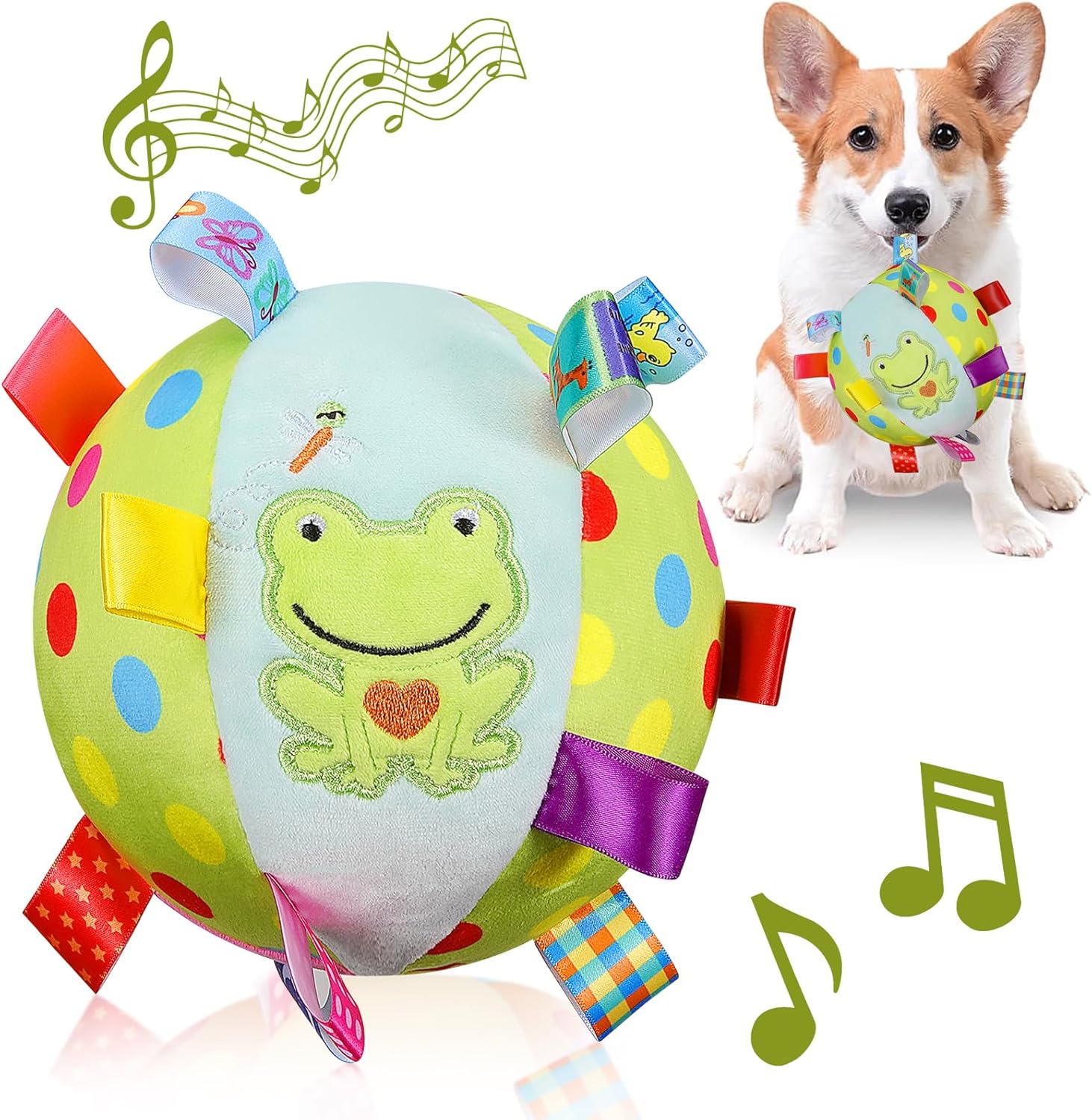 Plush Tug-and-Squeak Dog Ball - Image 7