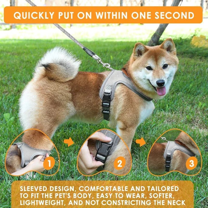 YoPoll Breathable Dog Harness with Reflective Leash - Image 4